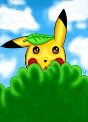 Pikachu In The Bushes...