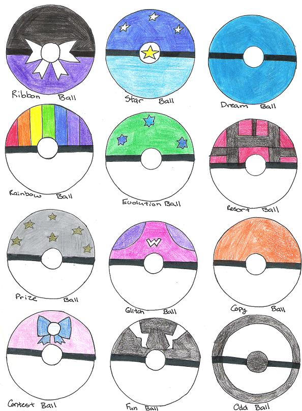 Custom PokeBalls by NekoChanTheKitty on DeviantArt