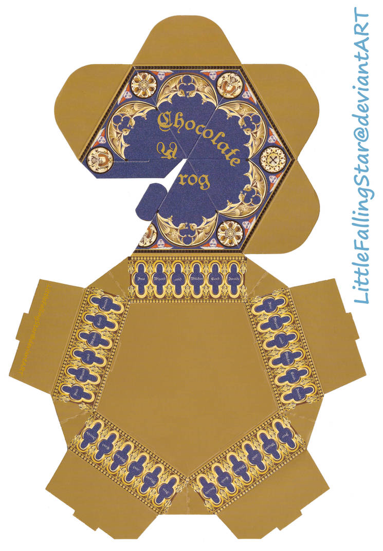 Chocolate Frog box by LittleFallingStar on DeviantArt Throughout Chocolate Frog Card Template