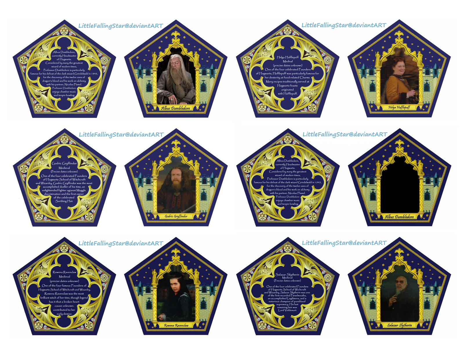 Chocolate Frog Cards Free Printable