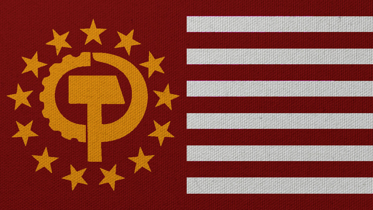 Соединенные штаты кореи. Флаг коммунистических Штатов Америки. Коммунистические штаты Америки флаг hoi 4. Коммунистическая партия США флаг. Флаг коммунизма коммунистических Штатов Америки.