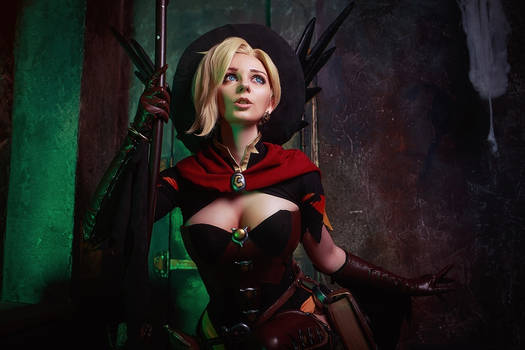 Mercy Overwatch Witch Cosplay BLIZZARD