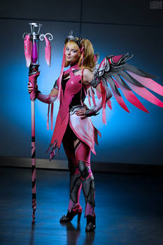 Mercy Overwatch Pink Cosplay BLIZZARD