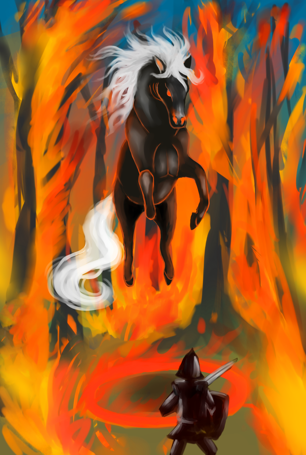 THE HORSE OF FIRE  (dream)