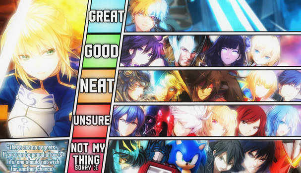 Saber/Artoria Pendragon Matchup Tier List