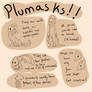 Plumasks information - OPEN SPECIE