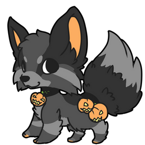 [OPEN - AUCTION] Halloween Black Fox