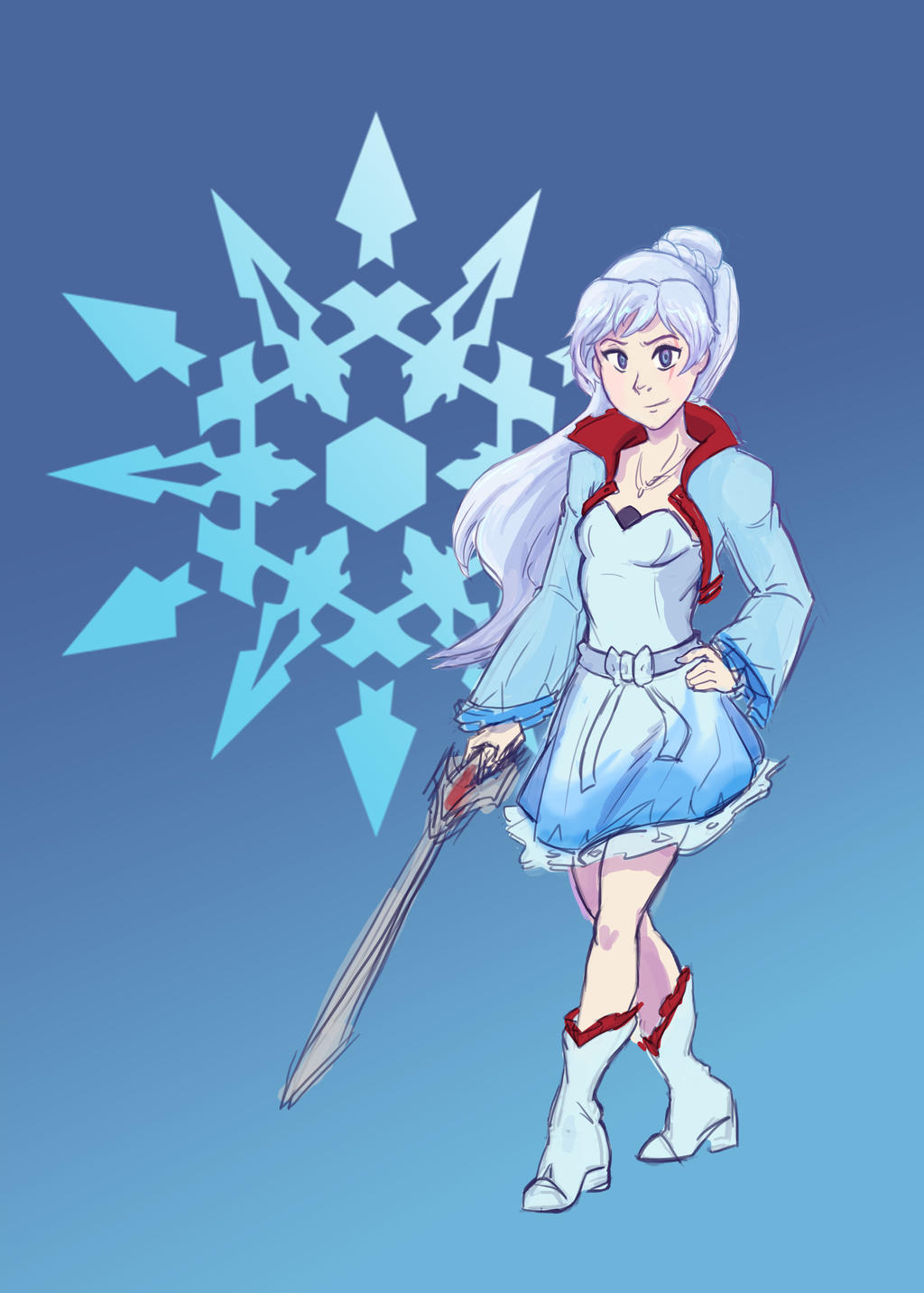 Weiss (RWBY) by LeRaphe on DeviantArt