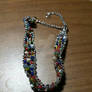 Beaded rainbow colored bracelet