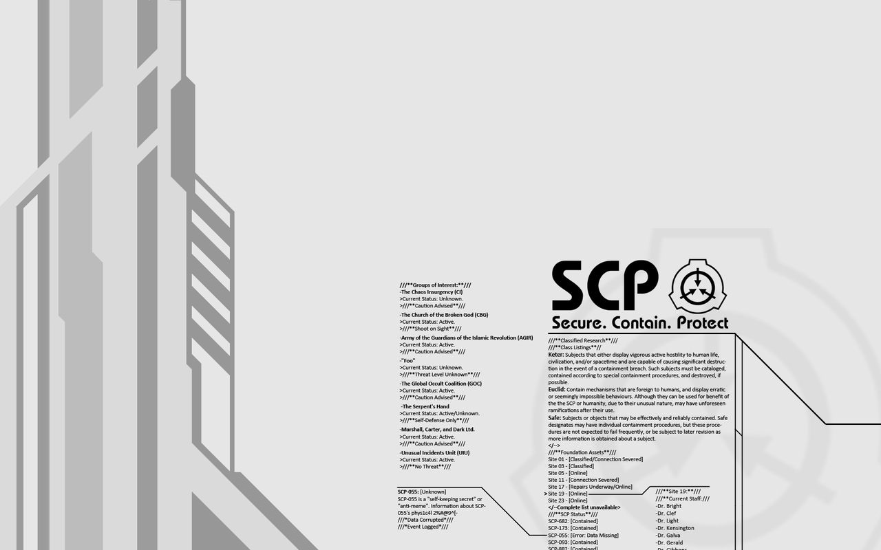 SCP Wallpaper by XxSoulHunterxX on DeviantArt