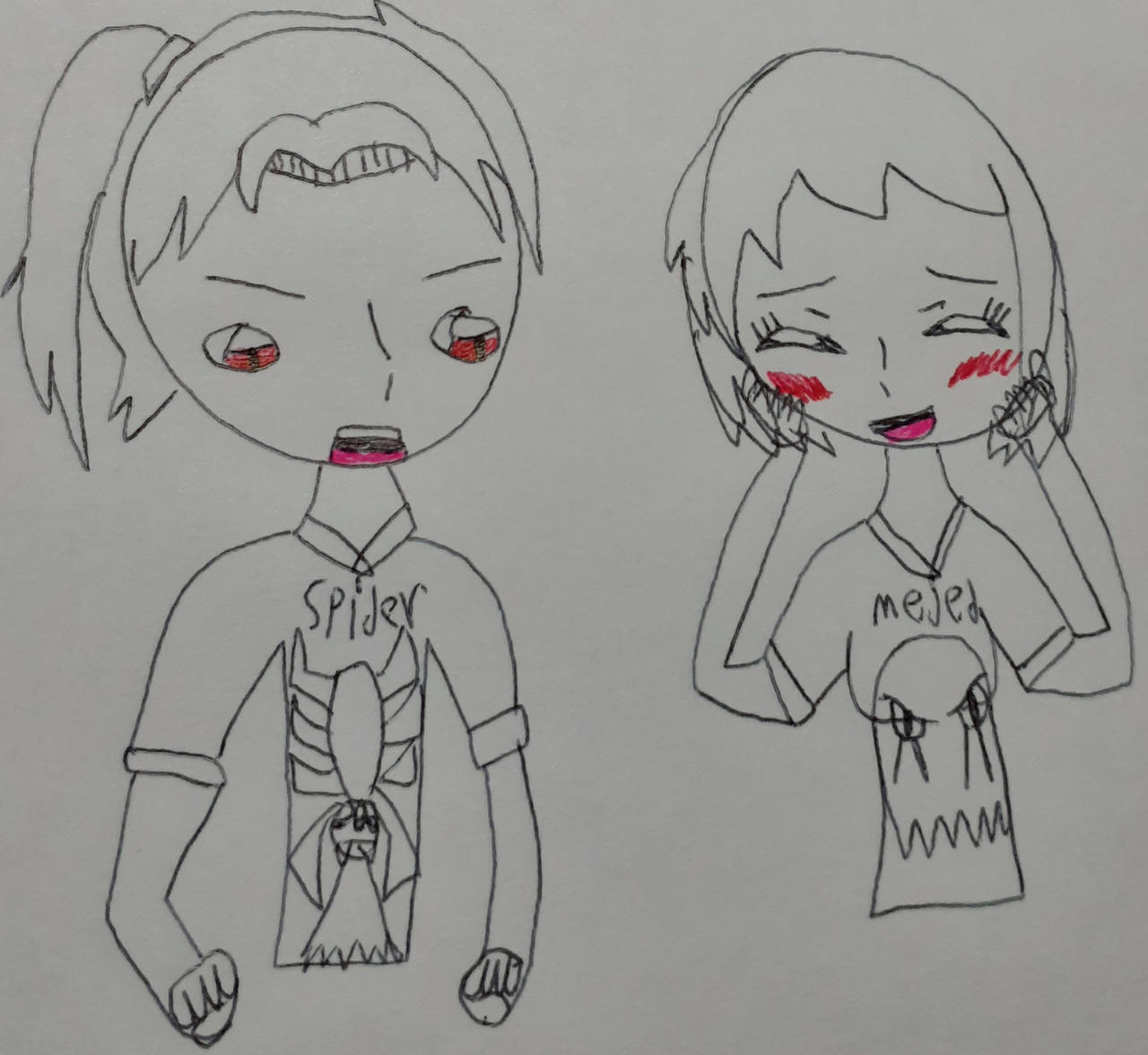 Human Kumoman and Mummy Gal