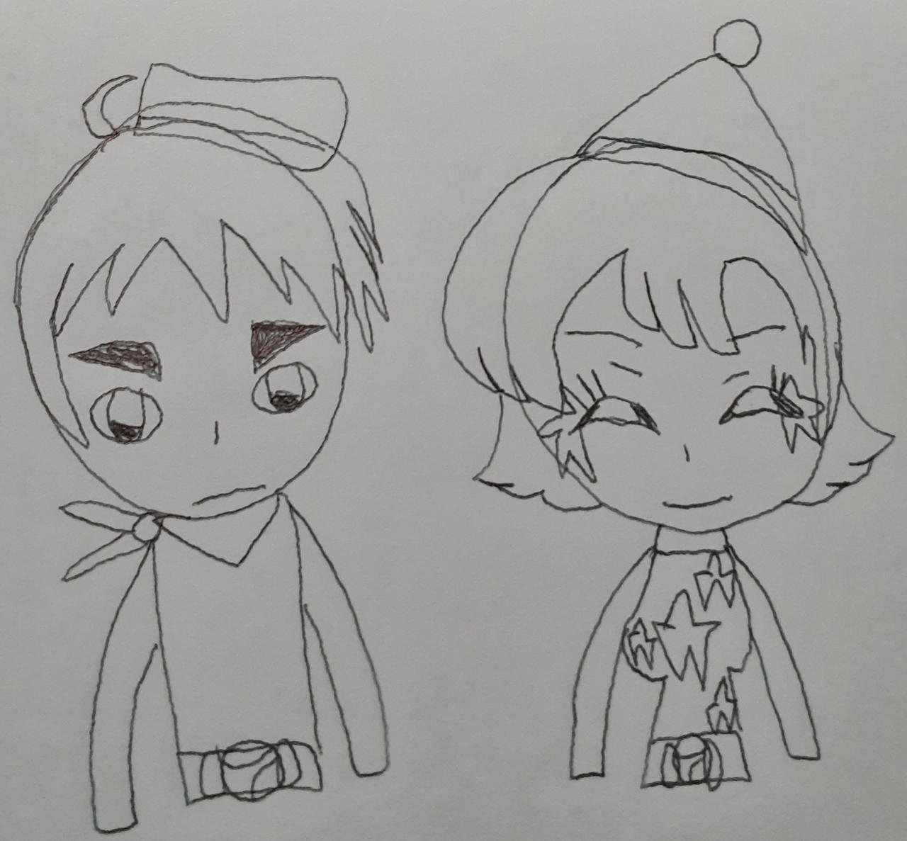 Human Kurobon and Hitomibon