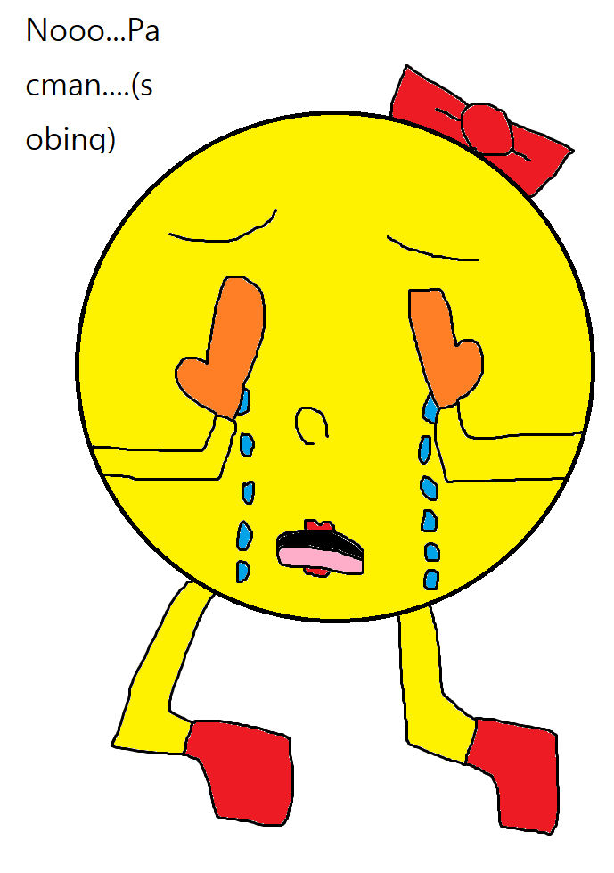 Poor Pacman Poor Ms.Pacman by atomicbomber9423 on DeviantArt