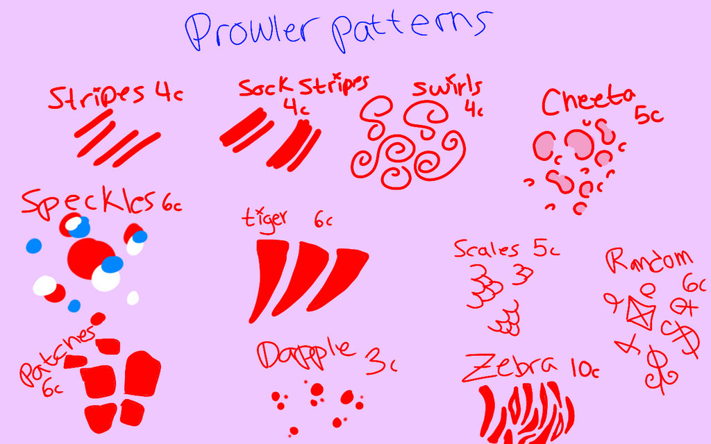 Prowler patterns by Jack-skellington13 on DeviantArt