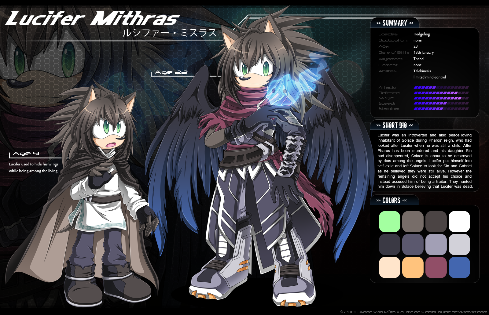 Lucifer Mithras - Ref Sheet