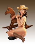 Cowgirl on toy by sanjun