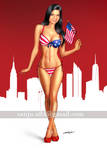 USA Independence day Pinup