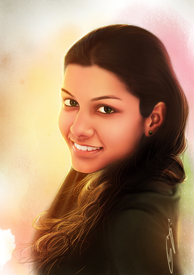 digital portrait painting