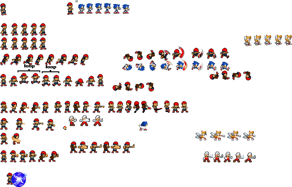 Ness custom sprite sheet (W.I.P) by SynchroProdigy4300 on DeviantArt