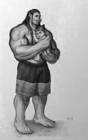 Durotan holding his baby Go'el