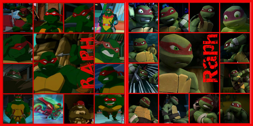 TMNT:: Raph: collage: 2003/2012 by Culinary-Alchemist on DeviantArt