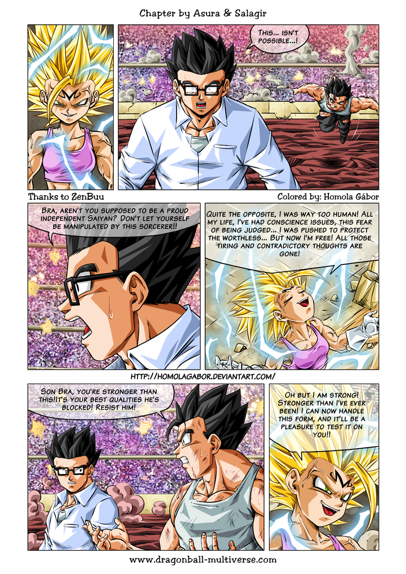 Dragon Ball Multiverse - Son Bra's little problem (COLOR)