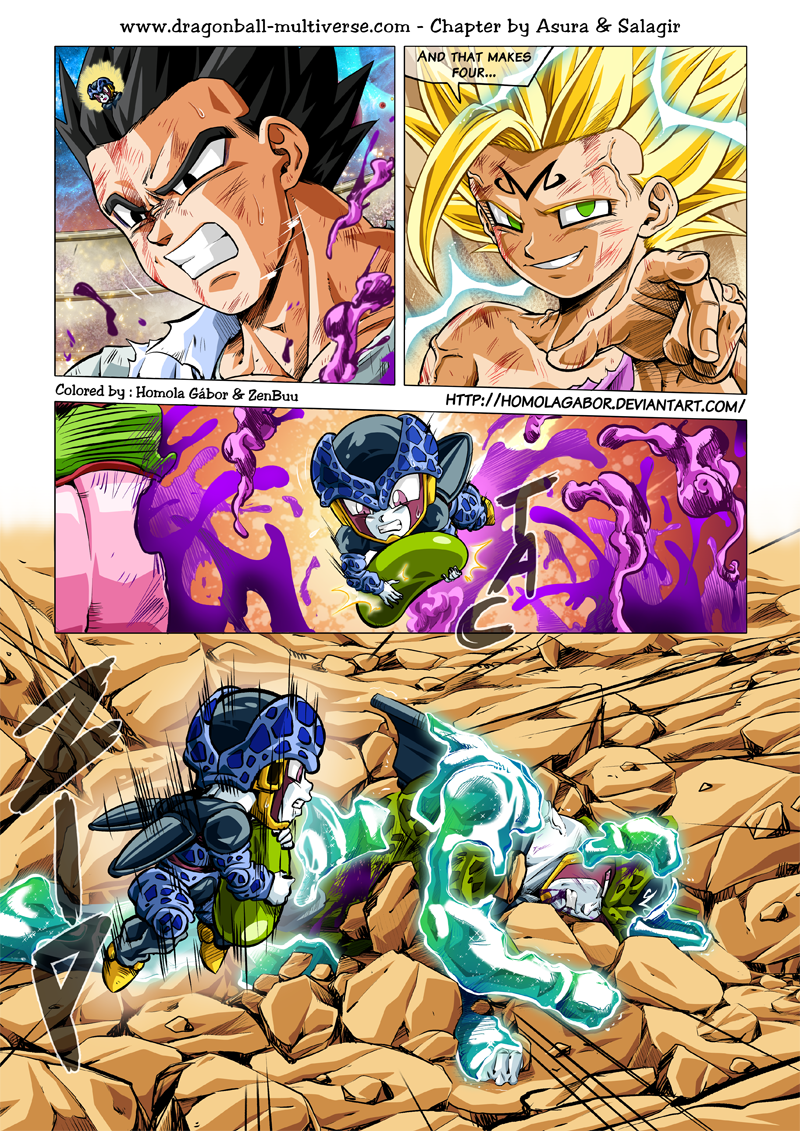 Commission: DragonBall Multiverse - Uub Vs Goku by HomolaGabor on