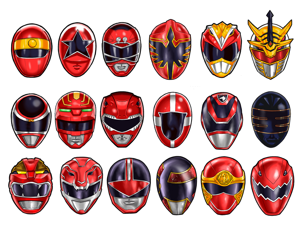 Power Ranger Helments Logs Power Ranger's Helmets update by El-Eliah on DeviantArt