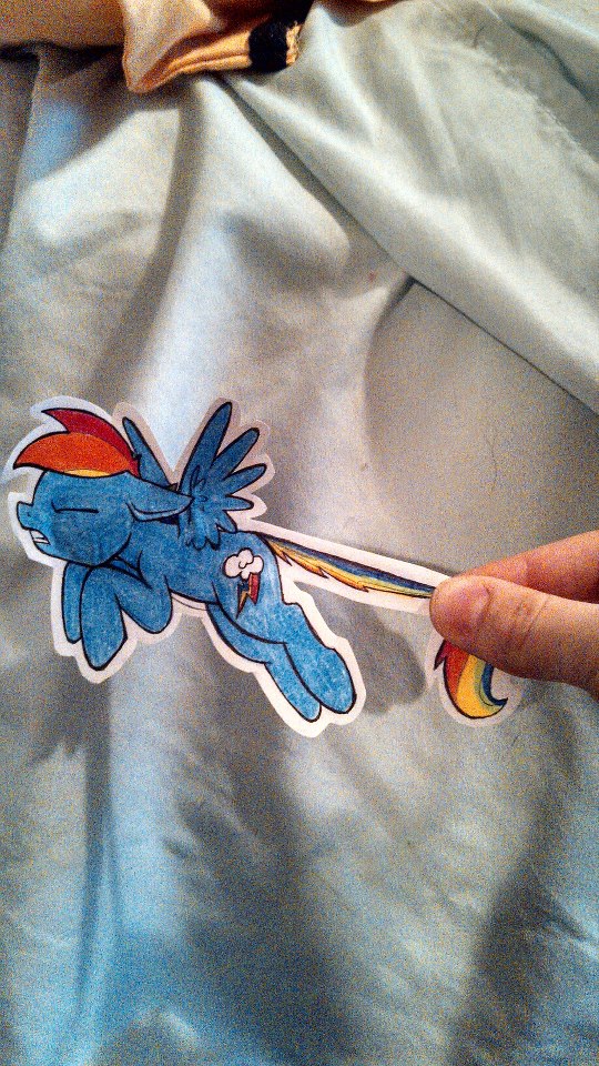 Rainbow Dash Paper Foal