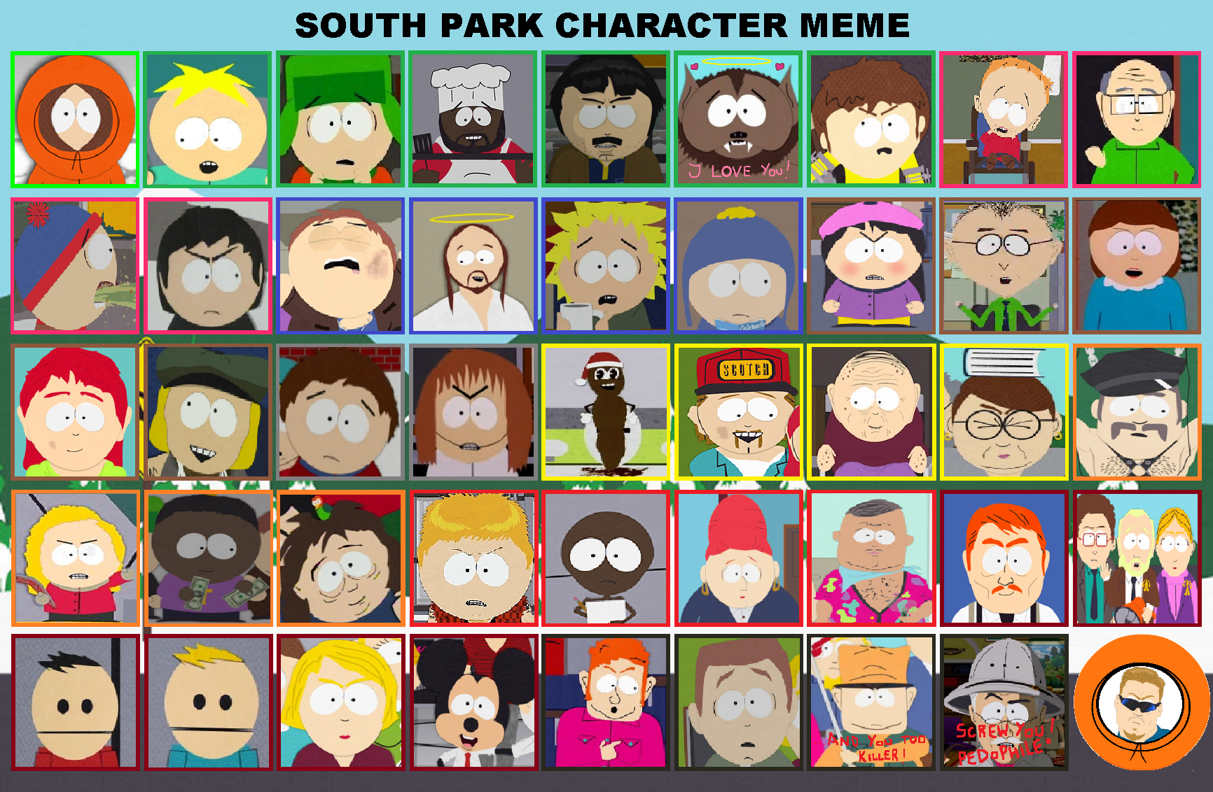 Top 10 South Park Characters by Media201055 on DeviantArt