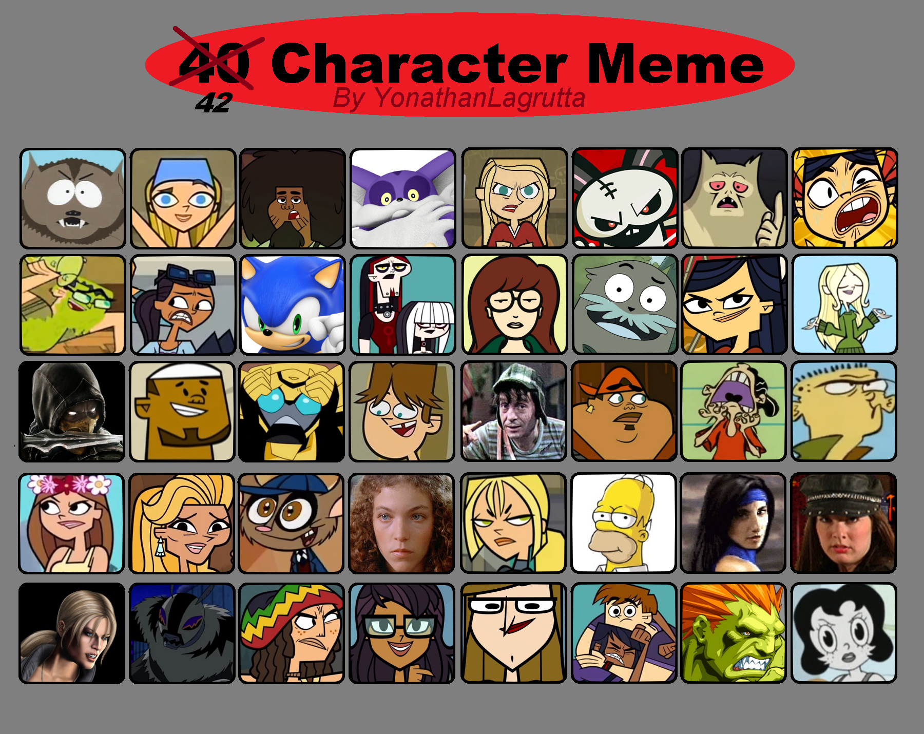 Meme Chacter 42 Character Meme by Me by BigScuzzleMok on DeviantArt