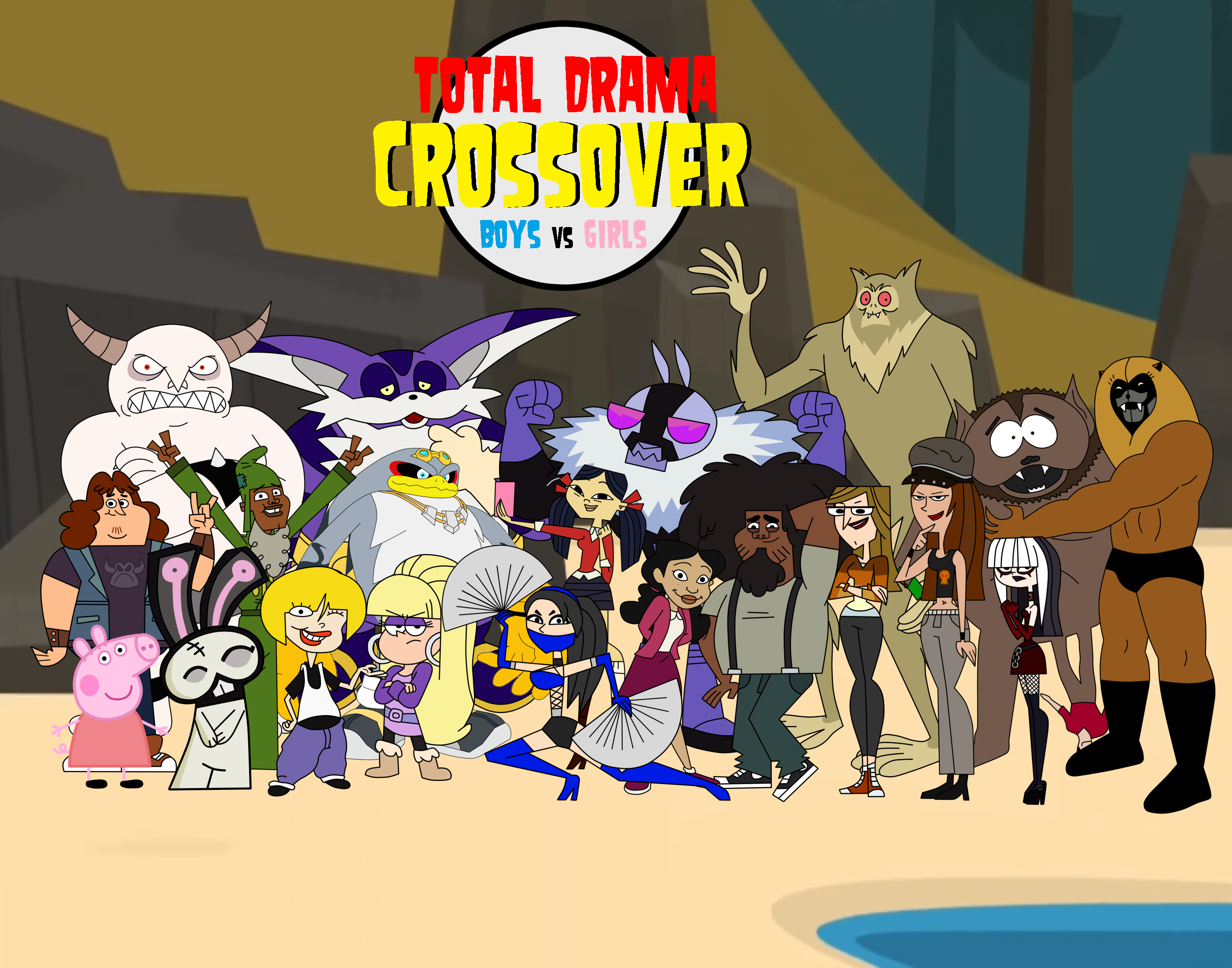 Td Rama Deviantart Total Drama Crossover: Boys vs Girls by BigScuzzleMok on DeviantArt