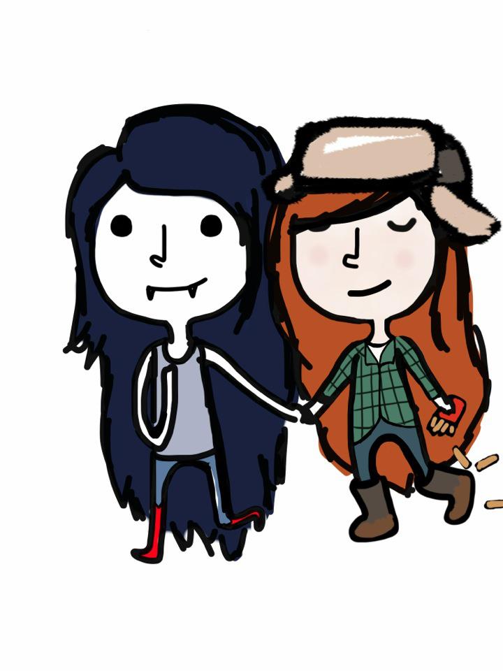 Marceline the vampire queen and wendy