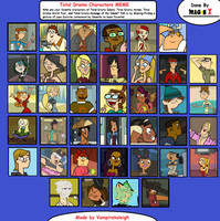 Total Drama Characters Meme