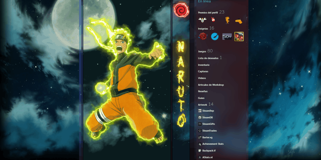 Steam Artwork Anime, Naruto