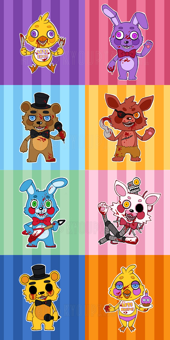 Five nights at Freddys Gijinka by Mangopoptart on deviantART