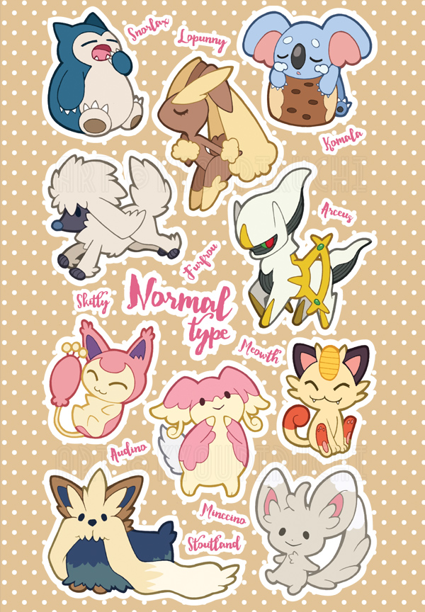 Normal Type Pokemon by miaow on DeviantArt