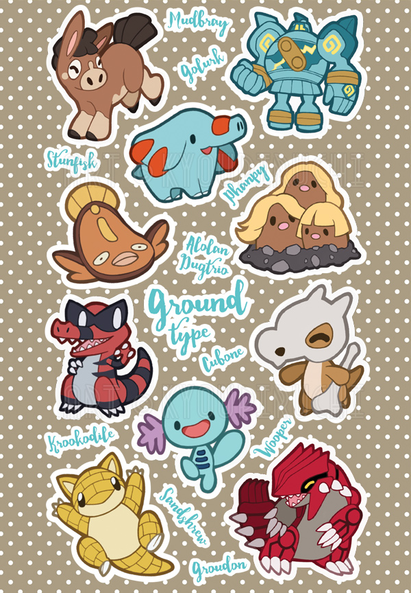 Ground Type Pokemon by miaow on DeviantArt