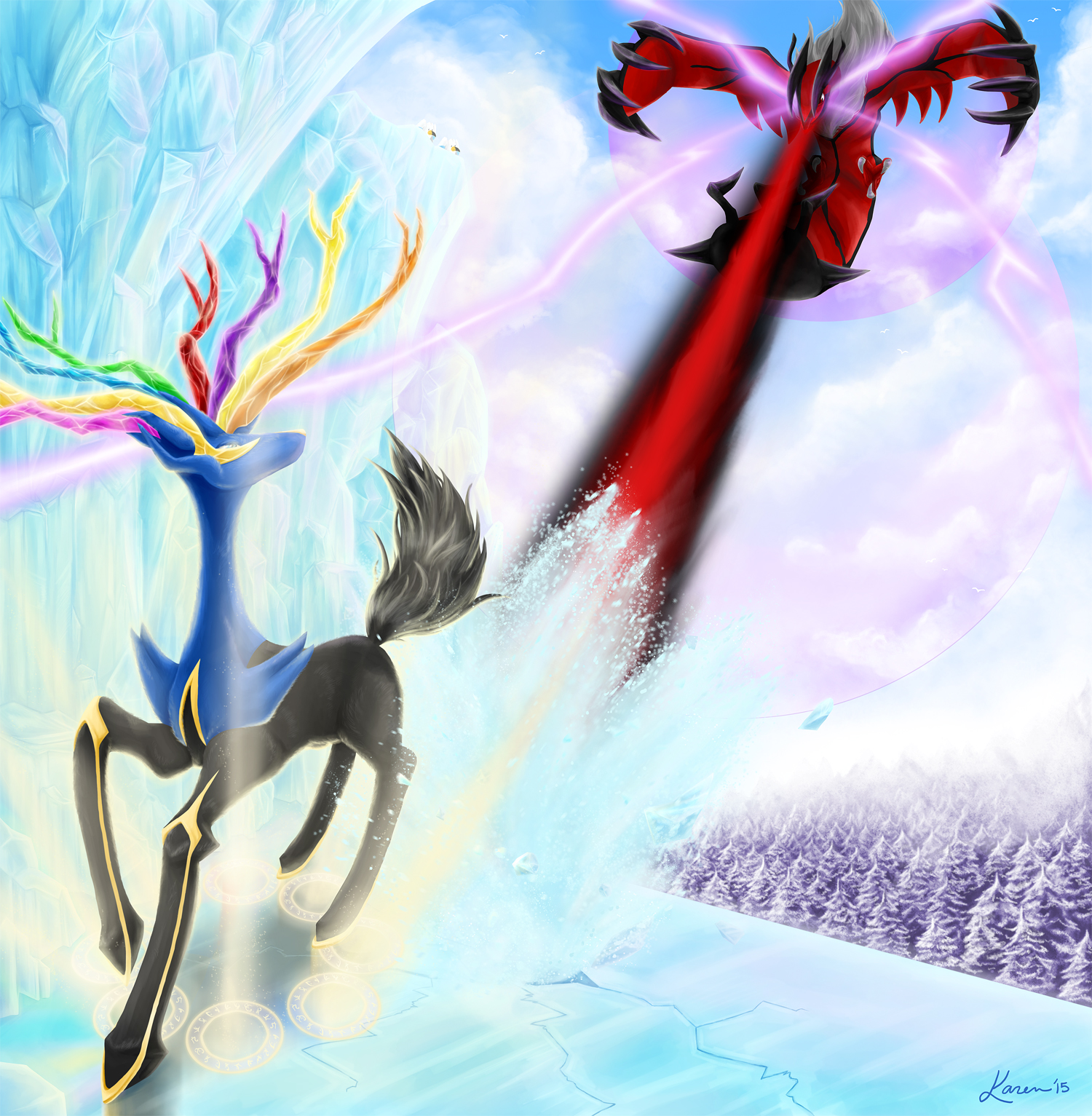 Xerneas vs. Yveltal