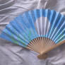 Paper fan- Moon and Bamboo Design