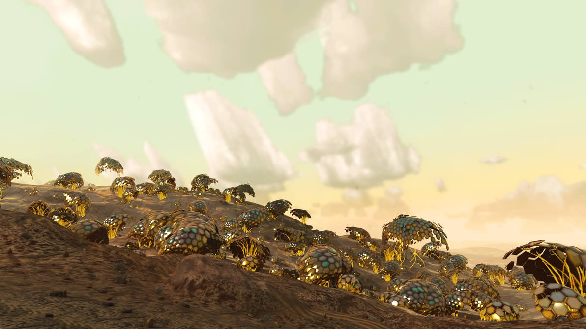 Alien trees by Dues-X on DeviantArt
