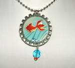 Koi bottle cap pendant 2 by inchworm
