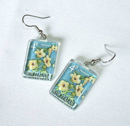 Puarangi NZ stamp earrings