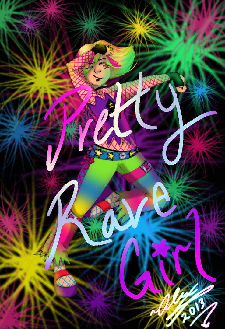 Pretty Rave Girl by WickedGhoul on DeviantArt