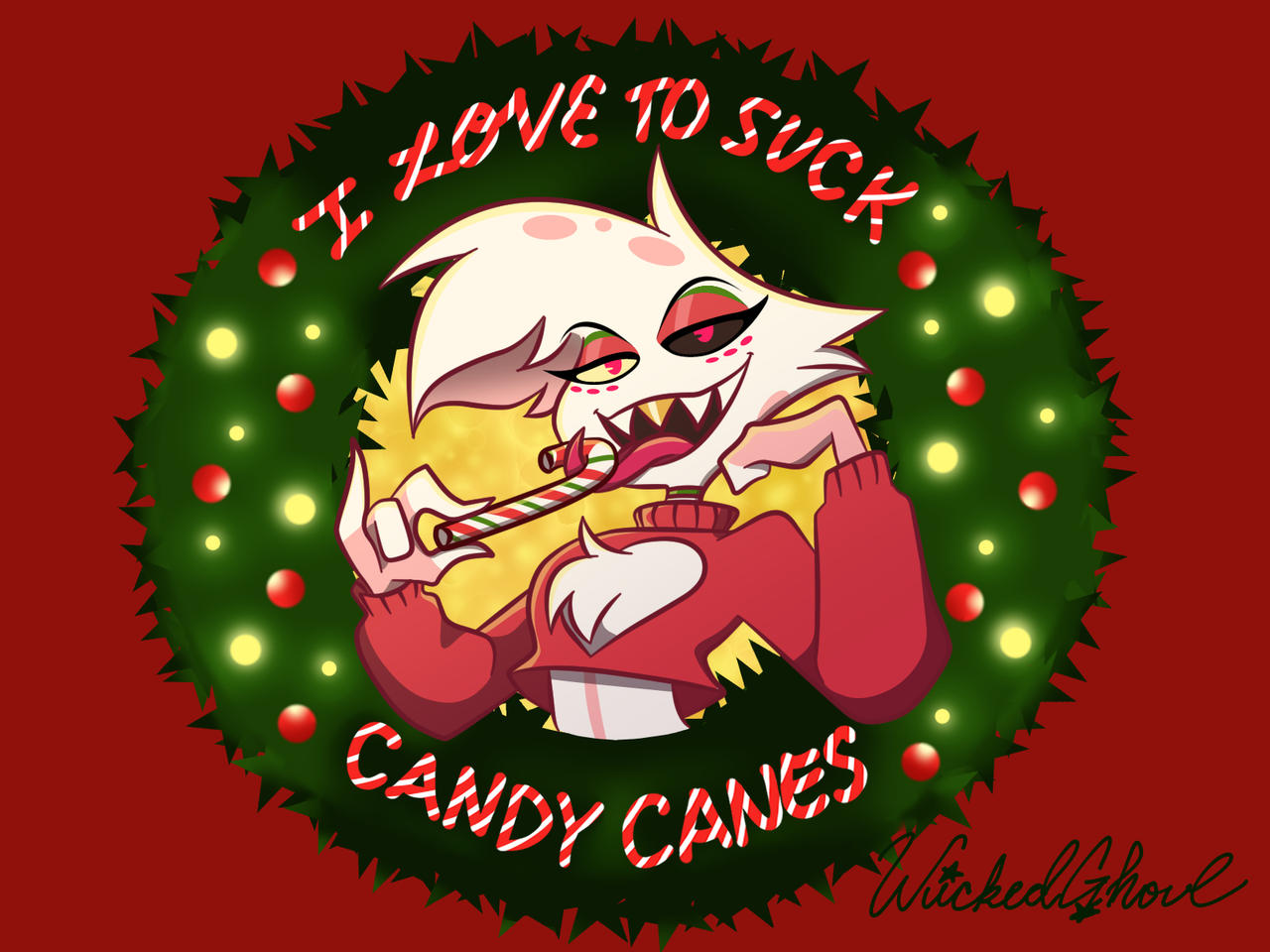 Angel Dust loves Candy Canes