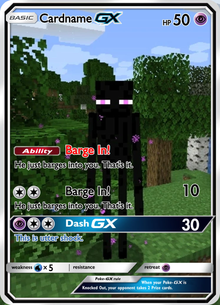 pokemon minecraft cards Panini Trading Pokemon minecraft noob 13
