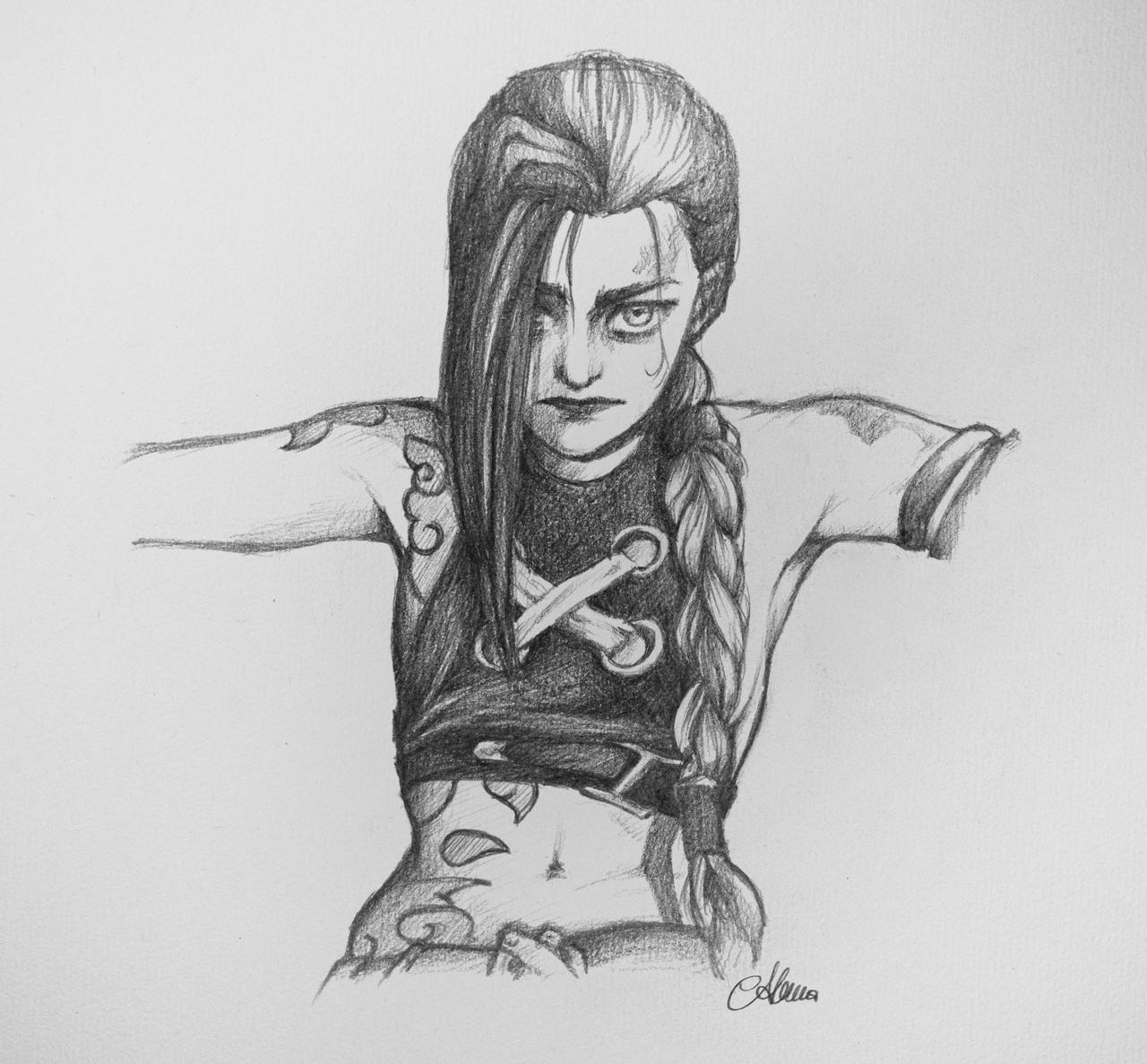 Jinx fanart from Arcane by rakkaus-kuolema on DeviantArt