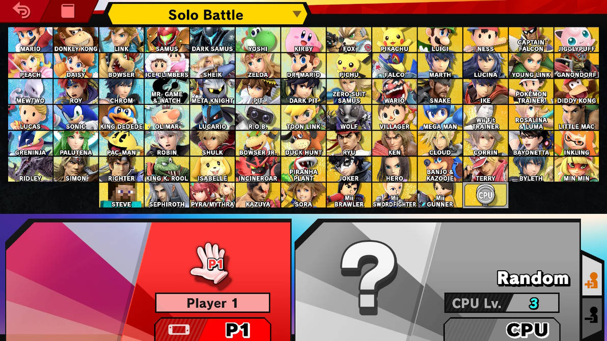 Character Select Screen by uhdsuviwniuacoocibaw on DeviantArt