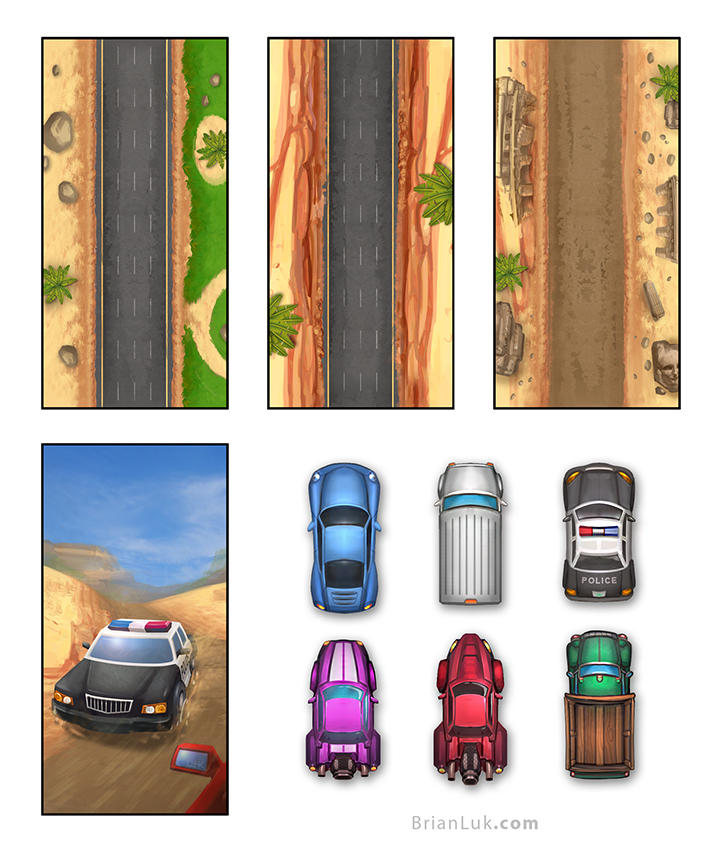 Freeway Racer Freeway Racer 2 Game Assets by BrianLukArt on DeviantArt