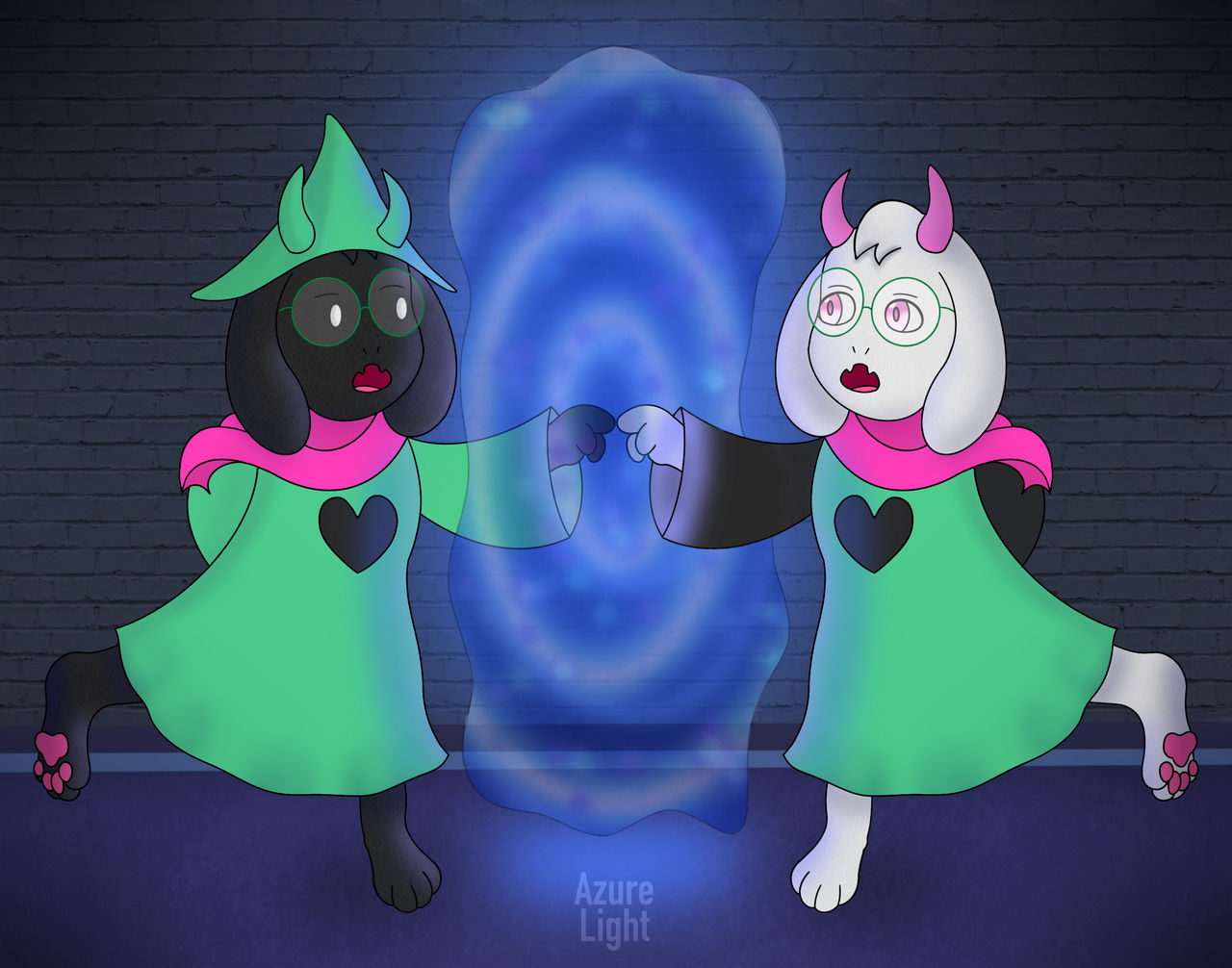 Vs Ralsei Ralsei past vs future by AzureLight828 on DeviantArt